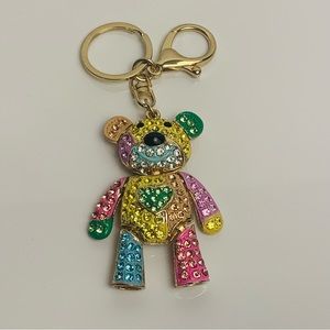 ‼️Bundle 3+items/50% off‼️ Teddy Bear Crystal Rhinestone Keychain Sparkling